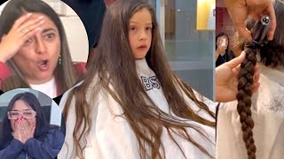 DESDE QUE NACIÓ NO SE CORTA EL CABELLO 😱 Familiares IMPACTADOS tutorial hair cortesdecabello [upl. by Dall]