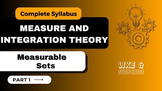 Measure and Integration Theory  Part 1 M Sc Mathematics Kamal Kumar [upl. by Namyaw]