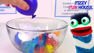 Fizzys Surprise Slime Oozy Doozy Balloons  Explorative Videos for Kids [upl. by Ahseyi]