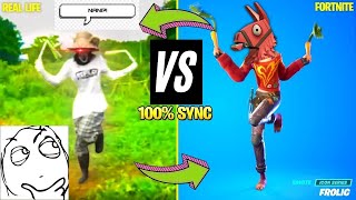 NEW Fortnite Frolic Emote vs Real Life Hatsune Miku Ievan Polkka Leek Dance Comparison [upl. by Howell968]