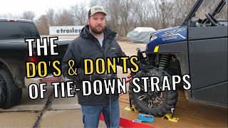 Do and donts of tie down straps trailer edition [upl. by Matthew]