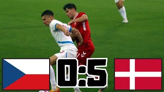 ČESKO VS DÁNSKO U21 KVALIFIKACE NA EURO 2025 [upl. by Stav]