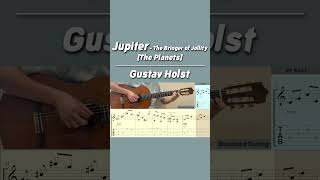 Jupiter  The Bringer of Jollity The Planets  Gustav Holst Guitar shorts jupiter theplanets [upl. by Kidd]