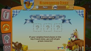 Hayday Gameplay  Derby rewardsBunny Derby End [upl. by Leckie]