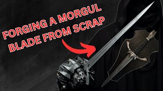 Blacksmithing Forging a Morgul Blade From Scrap  Noric Steel [upl. by Aknahs783]