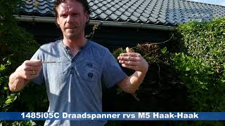 Draadspanner voor schaduwdoek [upl. by Ocir]