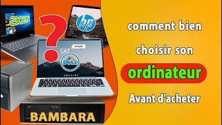 comment acheter un ordinateur BAMBARA [upl. by Ashman]