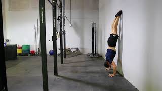 Wall Facing Handstand Push up [upl. by Schug570]