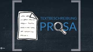 Textbeschreibung Prosa TESTVERSION OHNE SKRIPT [upl. by Dnalrag]