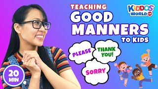 Learning Good Manners for Kids  Miss V Teaching Children with good behaviour and Being Polite [upl. by Eelorac]