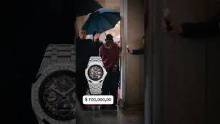 Travisscott wore an Gold Royal Oak Perpetual Calendar travisscott watches shorts fyp [upl. by Kessiah]