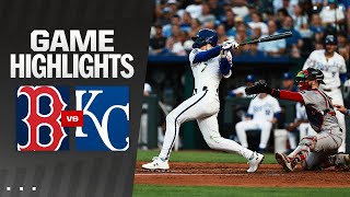 Red Sox vs Royals Game Highlights 8524  MLB Highlights [upl. by Anaihsat]