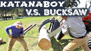 Survival Saw Shootout Katanaboy Vs Bucksaw [upl. by Moffit893]