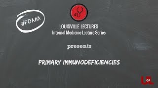 Primary Immunodeficiencies with Dr Lee [upl. by Nyrad334]