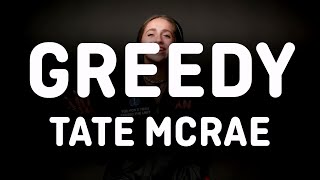 Tate McRae  greedy Lyrics [upl. by Neirda886]