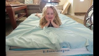 LinenSpa 8quot Spring amp Foam Mattress REVIEW  NATALIES NEW TWIN BED  beingmommywithstyle [upl. by Archibaldo542]