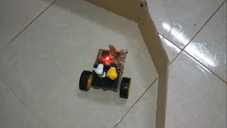 Diy Obstacle avoiding robot using IR proximity sensor [upl. by Moulden]