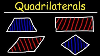 Quadrilaterals  Trapezoids Parallelograms Rectangles Squares and Rhombuses [upl. by Buyers947]