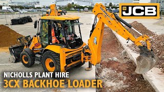 JCB 3CX Backhoe Loader  Nicholls Plant Hire [upl. by Nodlew]