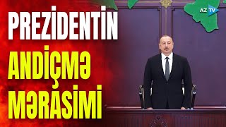 Prezident İlham Əliyevin andiçmə mərasimindən GÖRÜNTÜLƏR  TARİXİ ANLAR yaşandı [upl. by Ierbua]