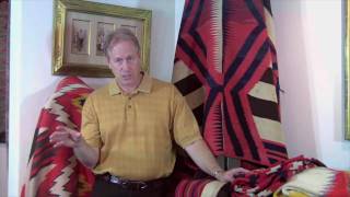 Native American Indian Rugs and Blankets how to recognize an old Navajo Blanket [upl. by Novello391]