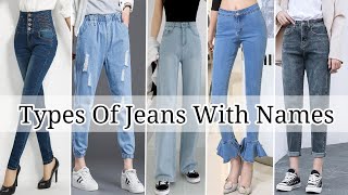 Types of jeans for girls and women with names  Jeans name list  Jeans with their names  Jeans [upl. by Herm]