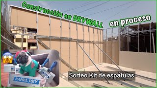 CASA de DRYWALL EN PROCESO DE CONSTRUCCIÓN 2 CUARTOS SALA COCINA BAÑO Y TERRAZA  NUEVO SORTEO 😱 [upl. by Daph]