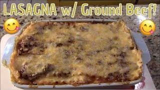 JUICY GROUND BEEF LASAGNA SO DELICIOUS [upl. by Ecinreb]