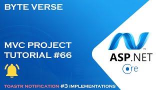 ASPNET CORE MVC  How to add Toastr Notification Implementations  StepbyStep Guide 66 [upl. by Kcirredal]