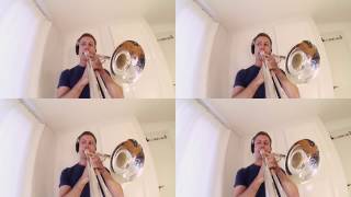 GoPro Trombone Quartet Trombone Fanfare aka Sonic Boom [upl. by Formica]