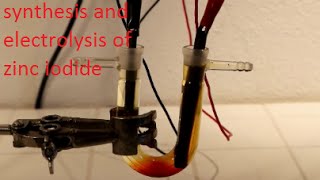 synthesis and electrolysis of zinc iodide ZnI2 [upl. by Adnirolc14]