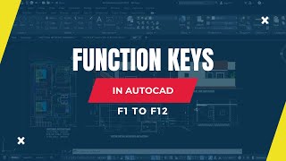 Function Keys in AutoCAD  AutoCAD Tutorial [upl. by Ledba75]