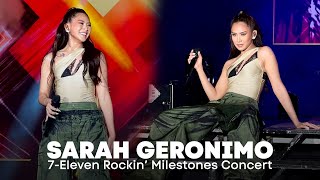 ‘Kilometro’ ‘DatiDati’ ‘Alam’ ‘Tala’  7Eleven Rockin’ Milestones Concert  Sarah Geronimo [upl. by Yelyak453]