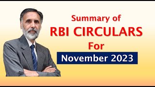 RBI Circular Summary Nov 2023 [upl. by Aynekat]