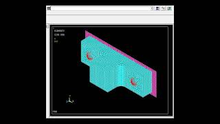 ANSYS Mechanical APDL Script Sample  TEE Geometric Modeling amp Meshing [upl. by Cyrus]