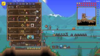 Arena creation and teleporter wiring  Colbaria Terraria Part 15 [upl. by Stefan]