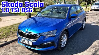 Mit tud a 3 hengeres Octavia pótlék  2020 Skoda Scala 10 DSG teszt [upl. by Enitsirhk783]