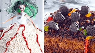 5 torte decorate per la festa di Halloween – così facili che potrebbe farle anche un bambino [upl. by Ecnarepmet]