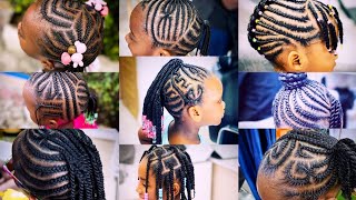 60  Cute Kids Hairstyles For Girls  Cornrows And Braids For Little Girls Hairstyles [upl. by Sulohcin]