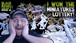 Holy Crap Epic Free DampD Miniatures Score Haul Unboxing Black Magic Craft Episode 026 [upl. by Lahcsap]