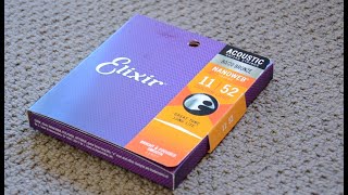 Elixir Acoustic Guitar Strings Review  Nanoweb 1152 Gauge [upl. by Asilet]