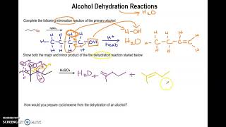 Alcohol dehydration practice [upl. by Gluck]