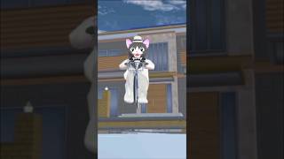 Cat butler like to bicycle 🚲 comedy funny prank challenge shortvideo sakuraschoolsimulator [upl. by Ytinirt]