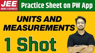 UNITS AND MEASUREMENTS in 1 Shot  From Zero to Hero  JEE Main amp Advanced [upl. by Analak74]