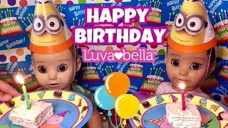 Luvabella and Luvabeau celebrate their 1st BIRTHDAY babies birthday party [upl. by Kcam]