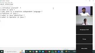 Online Java mock Interview  JAVA mock interview  Java interview questions and answers [upl. by Nnylirret473]