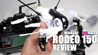 WALKERA RODEO 150 FPV Race Drone Review  Part 1  UnBox Inspection amp Setup [upl. by Janetta]