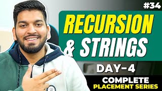 Lecture34 Recursion with Strings  Day4  10 Day Recursion Challenge [upl. by Rorke]