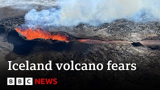 Iceland volcano Thousands evacuated over eruption fears  BBC News [upl. by Storer]