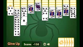 Spider Solitaire  pasjans pająk  zasady gry  Lets Play [upl. by Ateuqirne540]